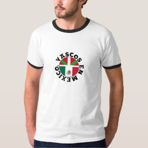 Vascos en Mexico, Ikurriña e bandera mexicana log T-Shirt