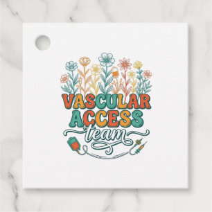 Vascular Access Team Floral Medical Shirt Design_1 Favour Tags