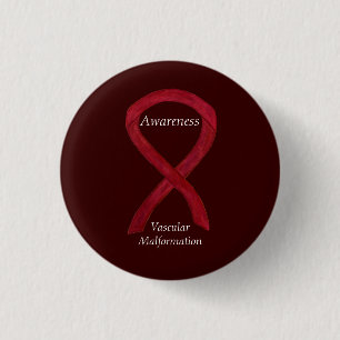 Vascular Malformation Awareness Ribbon Custom Pin
