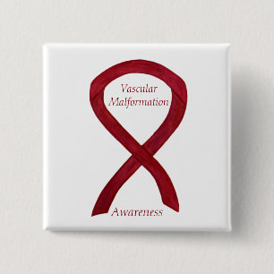 Vascular Malformation Awareness Ribbon Custom Pin