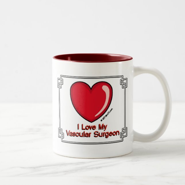 Vascular Surgeon Two-Tone Coffee Mug (Right)