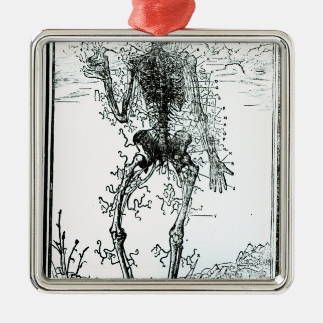 Vascular System of the Body Metal Tree Decoration (Front)