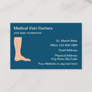 Vascular Vein Treatment Medical Business Cards