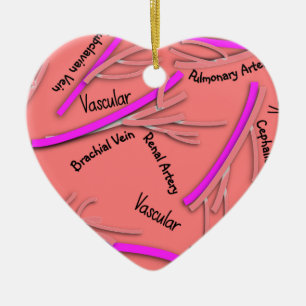 Vascular Veins and Arteries #58 Ceramic Tree Decoration