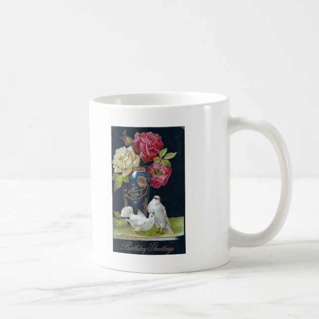 Vase and Doves Coffee Mug (Right)