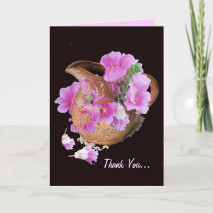Vase and Flowers...Thank You... Thank You Card