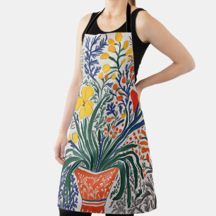 Vase and Wild Flowers Apron