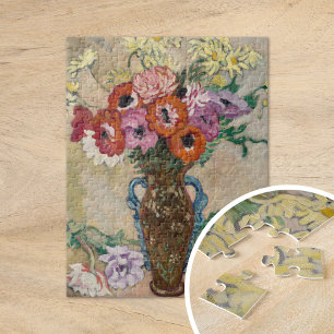 Vase Decorated with Anemones   Louis Valtat Jigsaw Puzzle