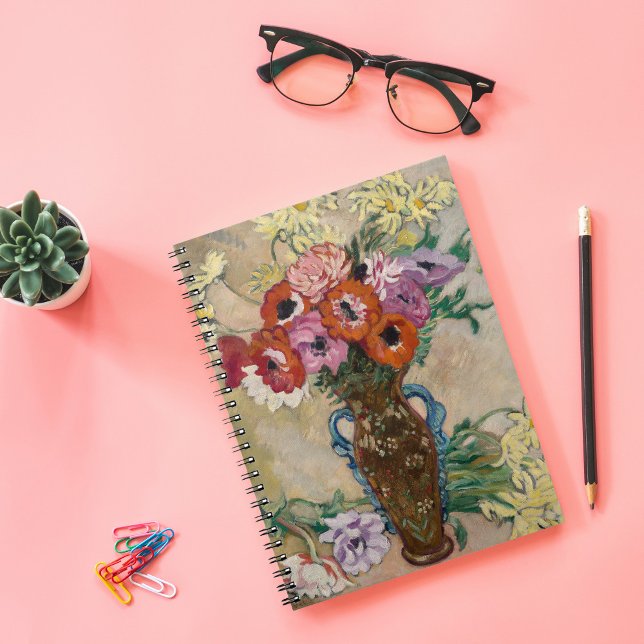 Vase Decorated with Anemones | Louis Valtat Notebook (Creator Uploaded)