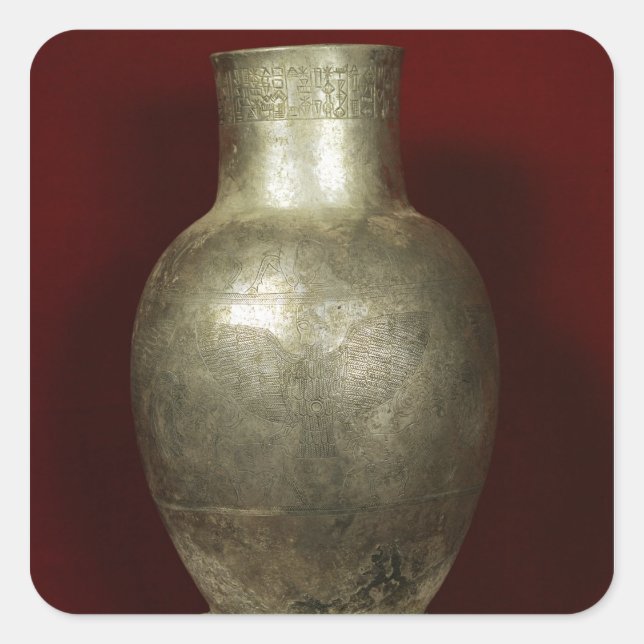 Vase dedicated by Entemena to the god Nigirsu Square Sticker (Front)