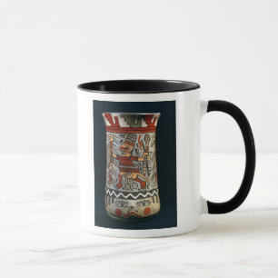 Vase depicting a farming scene mug