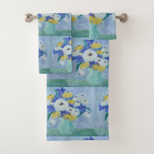 Vase Full Of Daisies Bath Towel Set