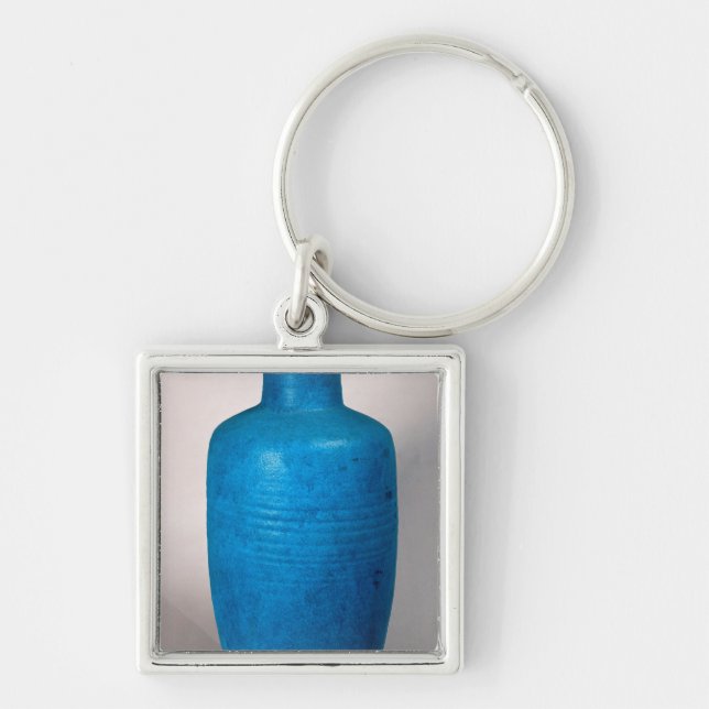 Vase in the form of a straight necked bottle key ring (Front)