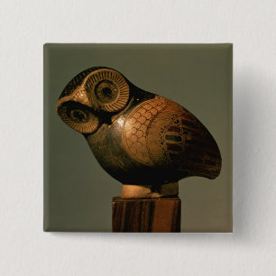 Vase in the form of an owl, Proto-Corinthian 15 Cm Square Badge