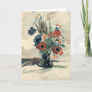 Vase mit Blumen Lovis Corinth Card