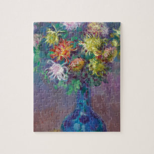 Vase of Chrysanthemums Claude Monet Jigsaw Puzzle