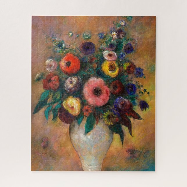 Vase of Flowers, 1928 by Odilon Redon Jigsaw Puzzle (Vertical)