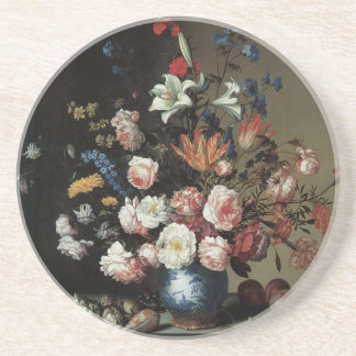 Vase of Flowers by a Window, Balthasar van der Ast Coaster