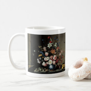 Vase of Flowers by a Window, Balthasar van der Ast Coffee Mug