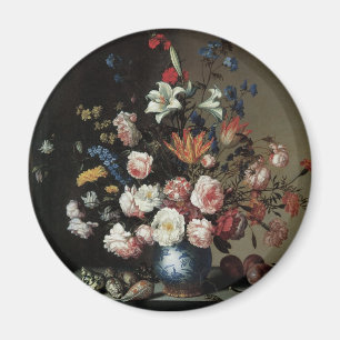 Vase of Flowers by a Window, Balthasar van der Ast Magnet