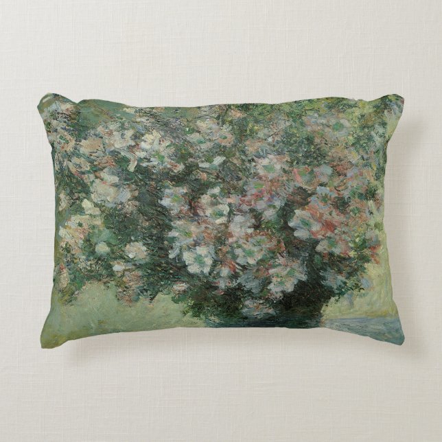 Vase of Flowers by Claude Monet Decorative Cushion (Front)