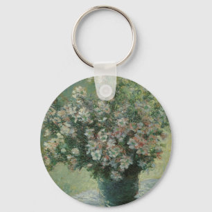 Vase of Flowers by Claude Monet Key Ring