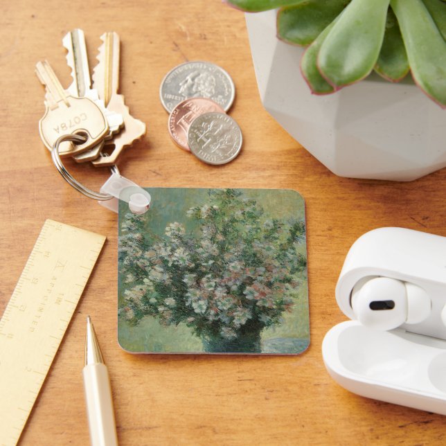 Vase of Flowers by Claude Monet Key Ring (Desk)