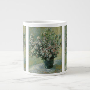 Vase of Flowers by Claude Monet Large Coffee Mug