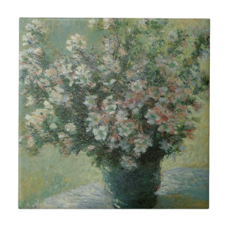 Vase of Flowers by Claude Monet Tile