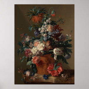 Vase of Flowers by Jan van Huysum Poster