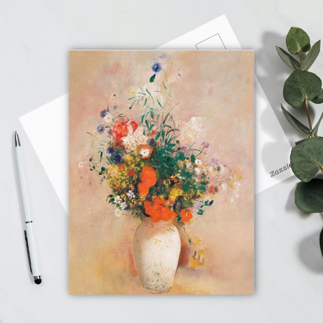 Vase of Flowers by Odilon Redon Postcard (Creator Uploaded)