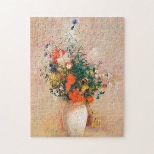 Vase of Flowers by Redon Post-Impressionist Jigsaw Puzzle