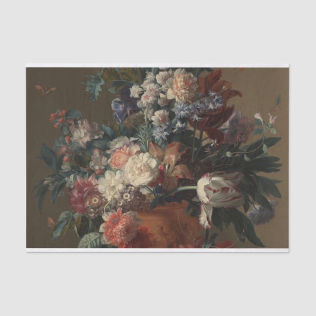 Vase of Flowers Classic Painting Tissue Paper (Front)