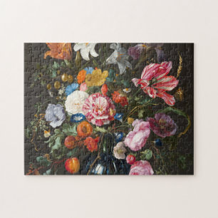 Vase of Flowers. Creator Jan Davidsz de Heem. Jigsaw Puzzle