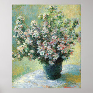 Vase of Flowers Fine Art by Claude Monet Poster