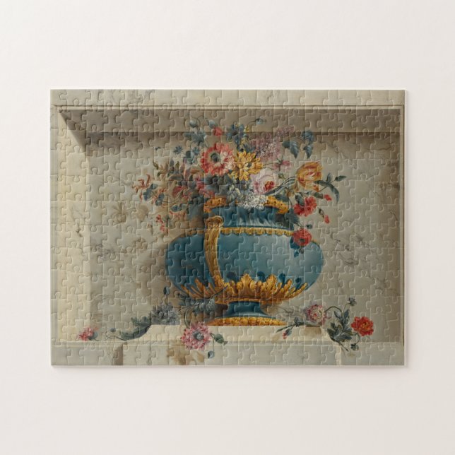 Vase of Flowers in a Niche Jigsaw Puzzle (Horizontal)