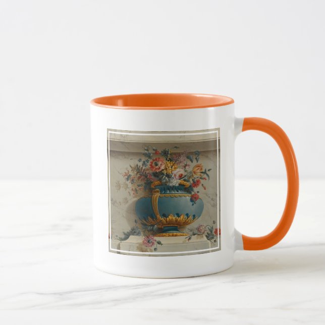 Vase of Flowers in a Niche Mug (Right)