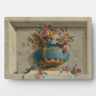 Vase of Flowers in a Niche Plaque