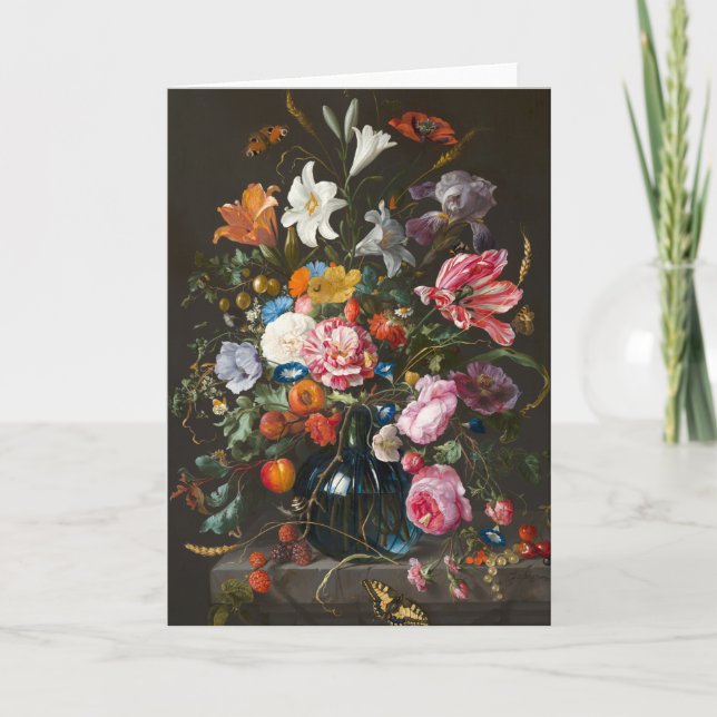 Vase of Flowers, Jan Davidsz de Heem Card (Front)