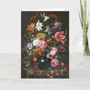 Vase of Flowers, Jan Davidsz de Heem Card