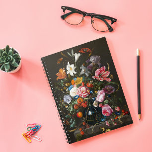 Vase of Flowers Jan Davidsz de Heem Notebook