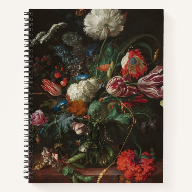 Vase of Flowers - Jan Davidsz. de Heem Notebook (Front)