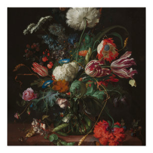Vase of Flowers - Jan Davidsz. de Heem Poster