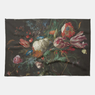 Vase of Flowers - Jan Davidsz. de Heem Tea Towel