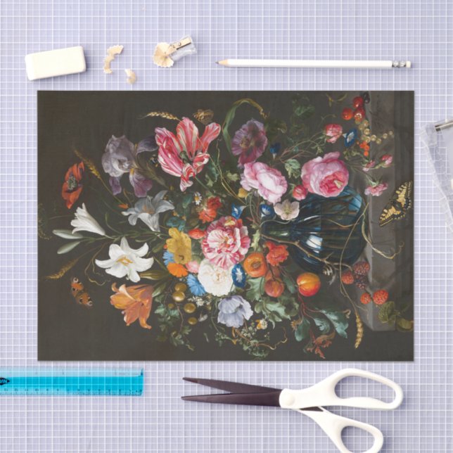 Vase of Flowers | Jan Davidsz de Heem Tissue Paper (Craft)