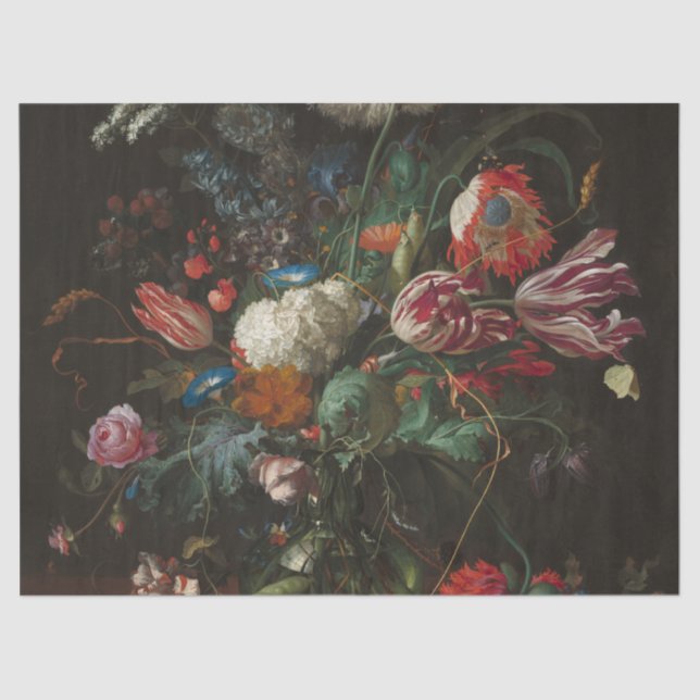 Vase of Flowers - Jan Davidsz. de Heem Tissue Paper (Front)