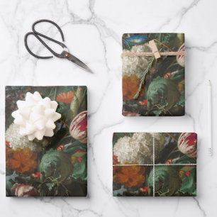 Vase of Flowers - Jan Davidsz. de Heem Wrapping Paper Sheet