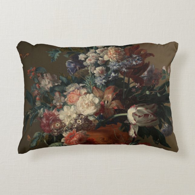 Vase of Flowers - Jan van Huysum Decorative Cushion (Front)