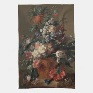 Vase of Flowers - Jan van Huysum Tea Towel