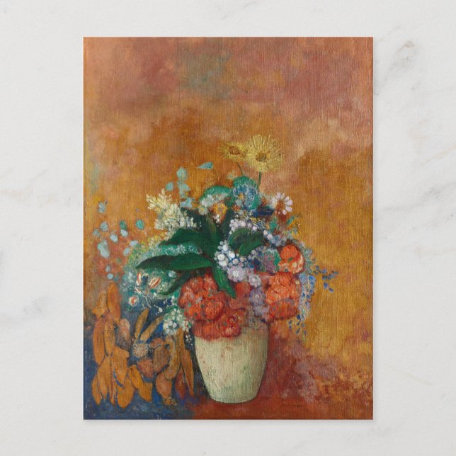 Vase of Flowers - Odilon Redon Oil Painting Postcard (Front)